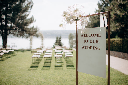 wedding welcome signage