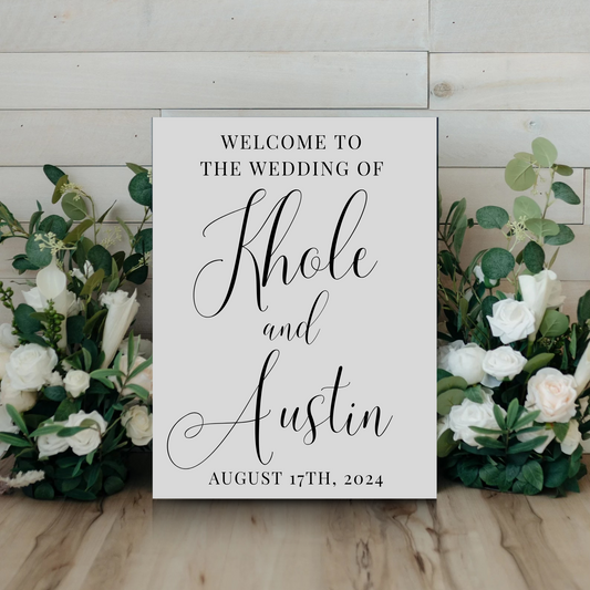 Wedding Welcome Sign | Jade