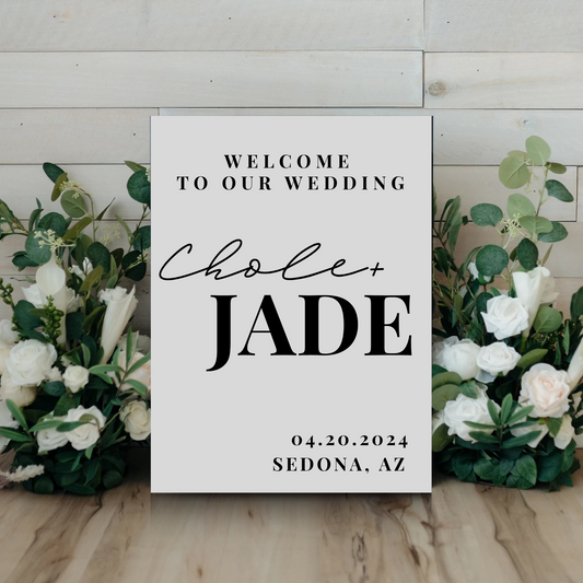 Wedding Welcome Sign | Michelle